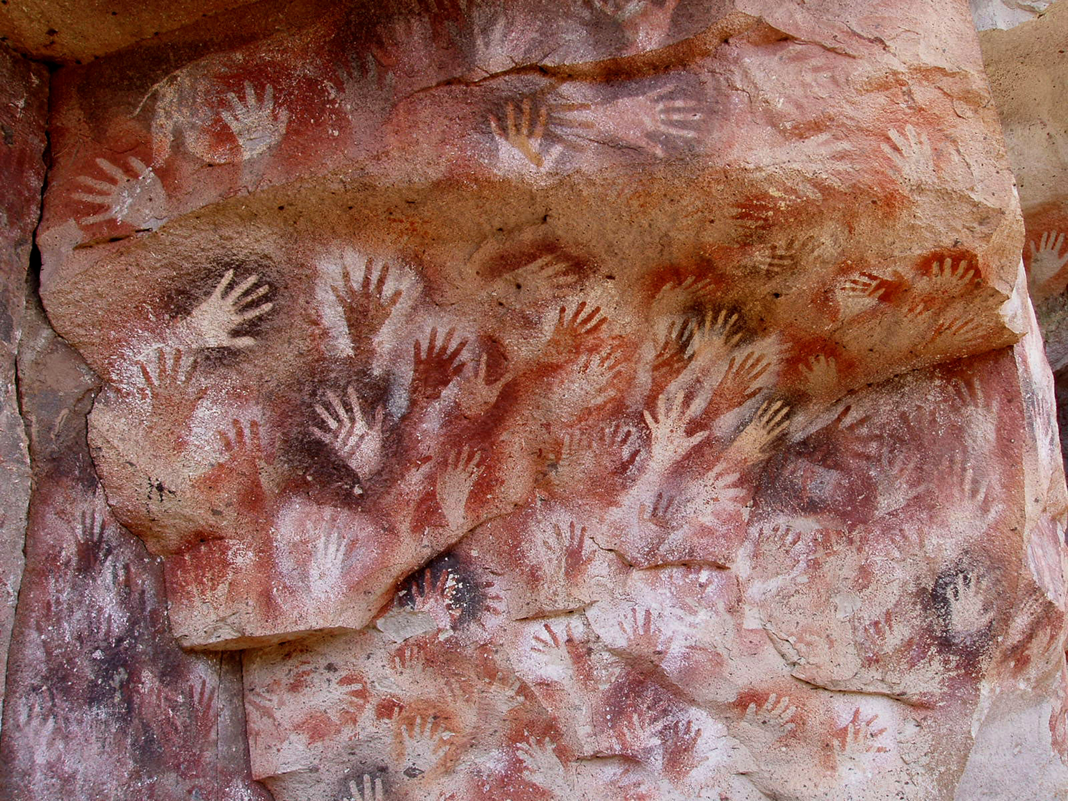 Ten Thousand Year Old Rock Art of Painted Hands